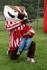 Bucky Badger at Badger Days in Eau Claire