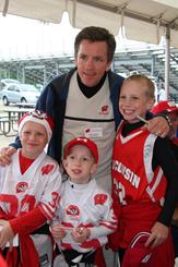 Head Women's Hockey Coach Mark Johnson at Badger Days in Eau Claire