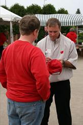 Head Men's Hockey Coach Mike Eaves at Badger Days in Eau Claire